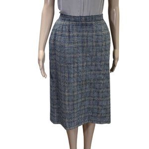 Pendleton 50s Vintage Tartan Wool Pencil Midi Skirt 16